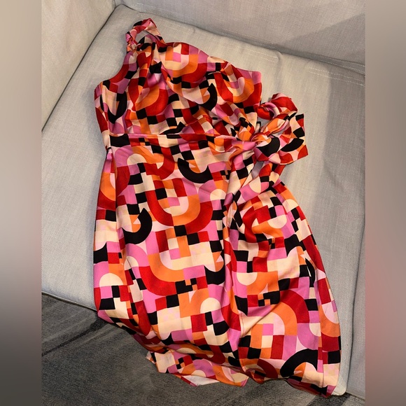 Eloquii Knotted Strap Drape Dress - Picture 2 of 3